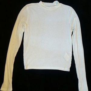 TURTLENECK WHITE LONG-SLEEVE